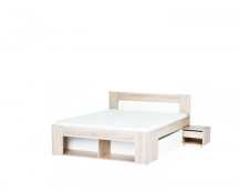 Szynaka - milo 08 łoże 140 2 szafki nocne wysuwane i 2 szuflady