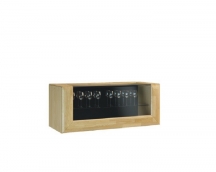 Mebin - Rossano Szafka wisząca 1DS z blatem przeszklonym