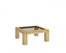 Mebin - Rossano Stolik 90 z blatem przeszklonym