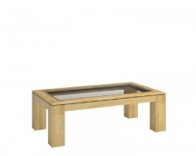 Mebin - Rossano Stolik 120 z blatem przeszklonym 