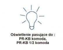 Taranko - prato oświetlenie pasujące do : pr-kb komoda, pr-kb 1/2 komoda