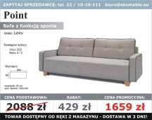 Point - Sofa z funkcją spania