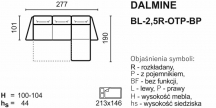 Dalmine - narożnik  bl - 2,5r- otp - bp