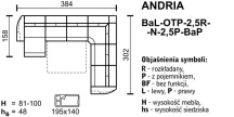 Andria - narożnik - bal-otp-2,5r-n-2,5p-bap