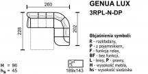 Genua lux - narożnik dl - n - 3rpp