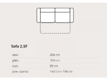 Feniks - Genesis - Sofa 2,5F