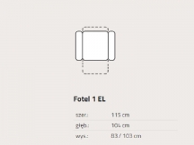 Feniks - Garret - Fotel 1EL z relaksem elektrycznym