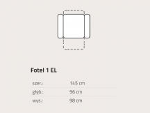 Feniks - Evolution - fotel 1EL z relaksem elektrycznym