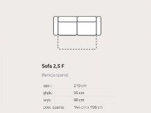 Feniks - Motion - Sofa 2,5F z funkcją spania