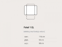 Feniks - Motion - Fotel 1EL z relaksem elektrycznym