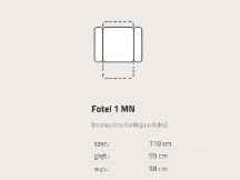 Feniks - Motion - Fotel 1MN z relaksem manualnym