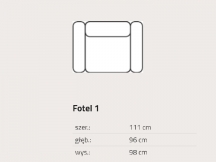 Feniks - Mozza - Fotel 1 bez funkcij