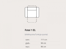 Feniks - Lino - Fotel 1EL z relaksem elektrycznym