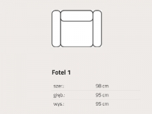 Feniks - Loft - Fotel 1 bez funkcij