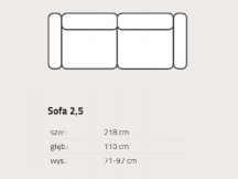 Feniks - Ozzie -  Sofa 2,5 bez funkcij