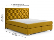 New Elegance - Łóżko 90 z Wezgłowiem 402 różne konfiguracje