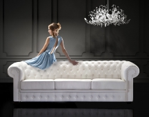 Chesterfield - sofa 3osobowa z funk.spania