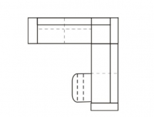 Etap sofa - urbano - narożnik 2,5f-e-2rf(1xrfman) z funkcją spania i funkcją relaks...