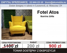 FOTEL ATOS - KOLOR ŻÓŁTY