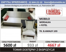 UNIMEBEL - MOBILO - WERSALKA + FOTEL - TK. B.AMALFI 103