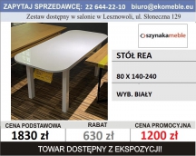 SZYNAKA - STÓŁ REA - 80X140-240