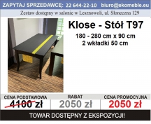 Klose - Stół T97 , 180-280cm x 90 cm