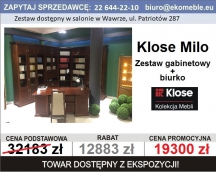 Klose - Milo , zestaw gabinetowy z biurkiem