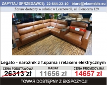 Legato - Narożnik z f.spania i relaxem elektrycznym