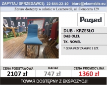 Paged - DUB - KRZESŁO, DĄB OLEJ. TK. NOVEL