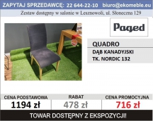 Paged - QUADRO - DĄB KANADYJSKI, TK. NORDIC 132