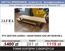 JAFRA - RTV ZESTAW ŁAWKA + NADSTAWKA KAS 2911B/2912B 