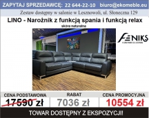 FENIKS - LINO - NAROŻNIK Z FUNKCJĄ SPANIA I FUNKCJĄ RELAX