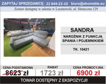 Etap Sofa - Sandra narożnik z funkcją spania i pojemnikiem