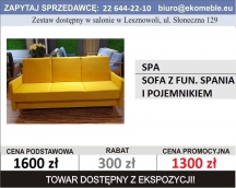 SPA - SOFA Z FUNKCJĄ SPANIA I POJEMNIKIEM 
