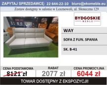 BYDGOSKIE MEBLE -WAY - SOFA Z FUN. SPANIA, SK. B-41