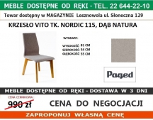 PAGED KRZESŁO VITO NORDIC 115 DĄB NATURA