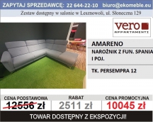 VERO - AMARENO - NAROŻNIK Z FUN. SPANIA I POJ., TK. PERSEMPRA 12