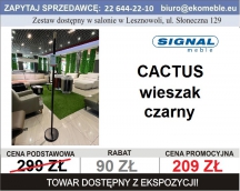 SIGNAL - WIESZAK CACTUS CZARNY METAL 