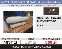 ETAP SOFA - TRENTINO - HOCKER - 80 X 60, SKÓRA 