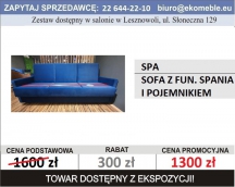 WERSALKA SPA - GRANATOWA - SOFA Z FUNKCJĄ SPANIA I POJEMNIKIEM 
