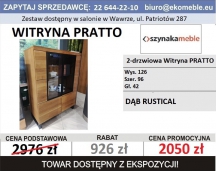 SZYNAKA MEBLE - PRATTO TYP 15 WITRYNA 2-DRZWIOWA