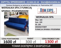 WERSALKA SPA Z  FUNKCJĄ SPANIA I POJEMNIKIEM