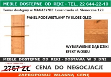KLOSE OLEO 7415-39 PANEL TV Z OŚWIETLENIEM DĄB DZIKI E. WOSKU