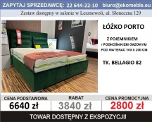 PORTO, Łóżko z poj. na pościel, pod materac 160 x 200, 