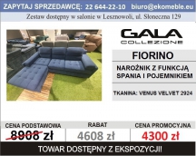 GALA - FIORINO NAROŻNIK Z FUNKCJĄ SPANIA I POJEMNIKIEM, TK.VENUS VELVET 2924