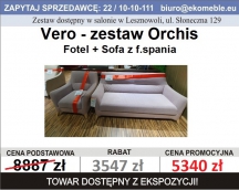 Vero - Orchis Zestaw (Sofa z f.Spania + fotel)
