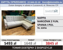 GALA COLLEZIONE - NAROŻNIK NAPPA Z FUNKCJĄ SPANIA I POJEMNIKIEM, TK. SOFIA