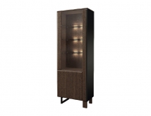 MEBIN ISLA -Witryna pojedyncza 1DS1D prawa z oświetleniem