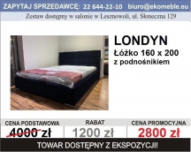 LONDYN ŁÓŻKO 160X200  Z POJEMNIKIEM NA POŚCIEL