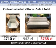 UNIMEBEL VITTORIO ZESTAW SOFA+FOTEL